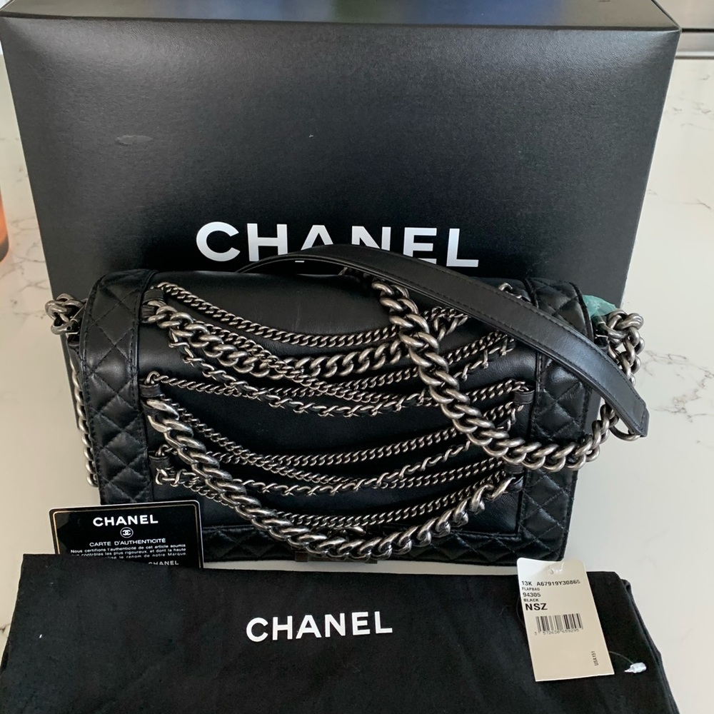 NEW Limited Edition Chanel Enchained Boy- Black